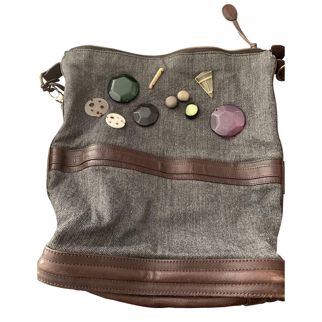 Marni anthracite wool handbag