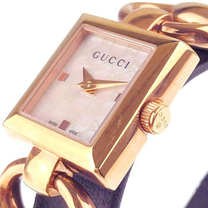 Gucci white steel watch