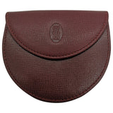 Cartier c burgundy leather clutch bag