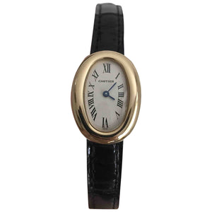 Cartier baignoire gold yellow gold watch