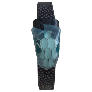 Bvlgari serpenti black leather bracelets