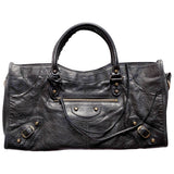 Balenciaga part time black leather handbag