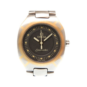 Omega seamaster silver gold and steel watch