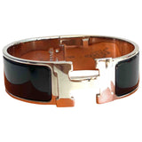 Hermès clic h black metal bracelets