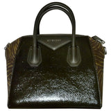 Givenchy antigona black patent leather handbag