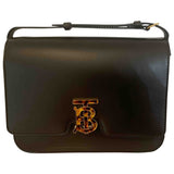 Burberry tb bag brown leather handbag