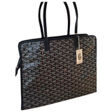 Goyard hardy black cloth handbag