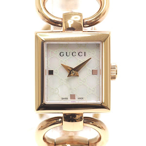 Gucci gold steel watch