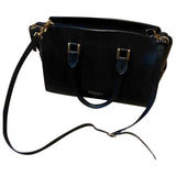 Burberry black leather handbag
