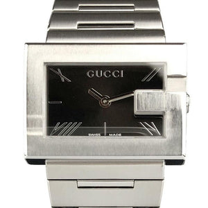 Gucci black steel watch