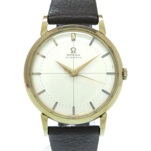 Omega brown gold plated watch