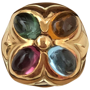 Bvlgari multicolour yellow gold rings