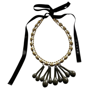 Marni gold gold plated long necklaces