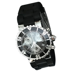 Chaumet class one black steel watch
