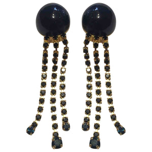 Marni blue metal earrings