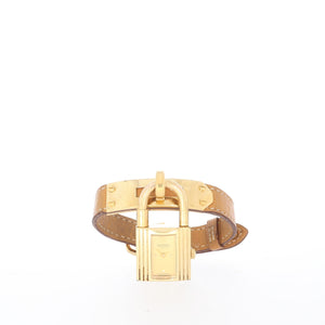 Hermès kelly beige steel watch