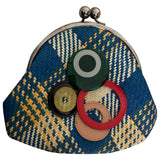 Marni blue wicker clutch bag