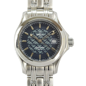 Omega seamaster silver steel watch