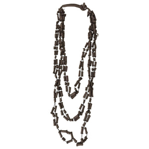 Marni brown cloth necklaces