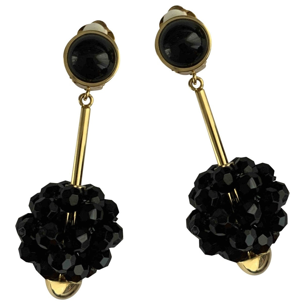 Marni black metal earrings
