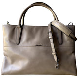 Coach borough bag grey leather handbag