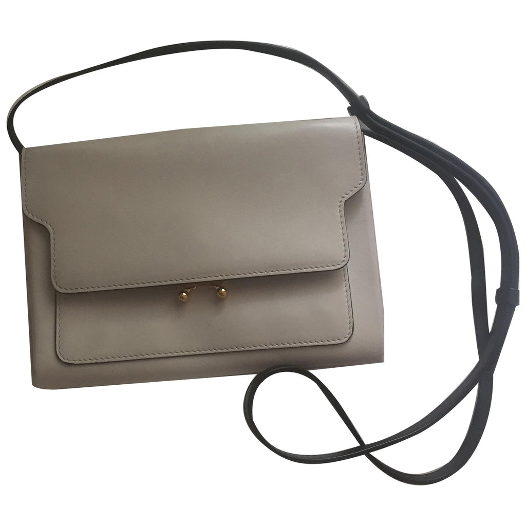 Marni trunk  leather handbag