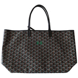 Goyard saint-louis black cloth handbag