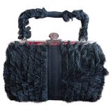 Alexander Mcqueen black cloth handbag