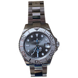 Rolex yacht-master grey steel watch