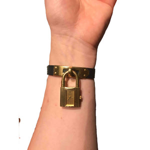 Hermès kelly gold gold plated watch