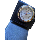 Montblanc black steel watch
