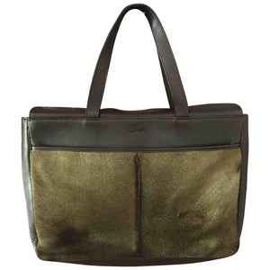Lancel brown leather handbag
