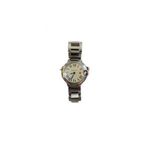 Cartier ballon bleu silver steel watch