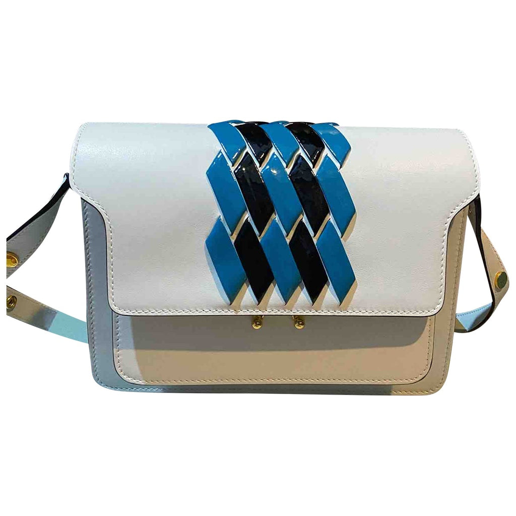 Marni trunk multicolour leather handbag