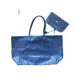 Goyard saint-louis blue cloth handbag