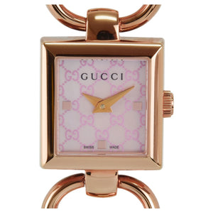 Gucci pink steel watch