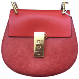 Chloé drew red leather handbag