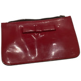 Marni red patent leather clutch bag