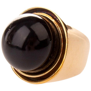 Marni gold metal rings