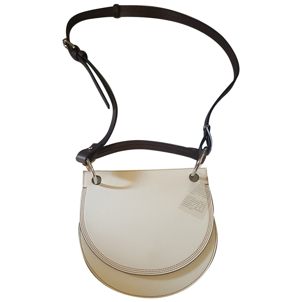 Marni monile white leather handbag