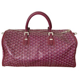 Goyard croisière burgundy cloth travel bag