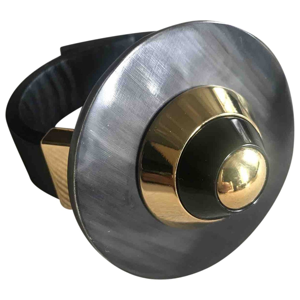 Marni black leather bracelets