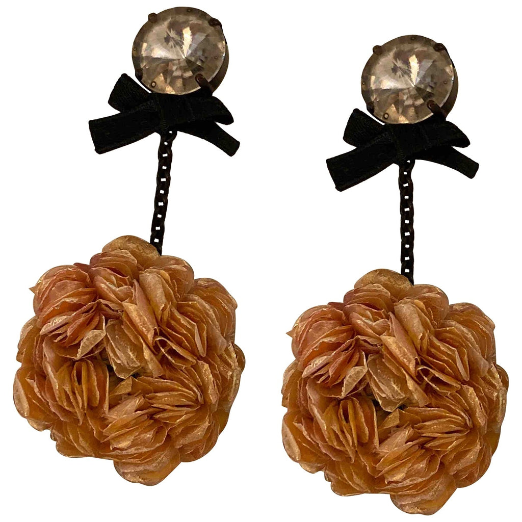 Marni pink metal earrings