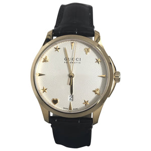 Gucci g-timeless gold gold and steel watch