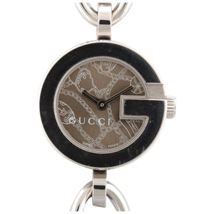Gucci silver steel watch