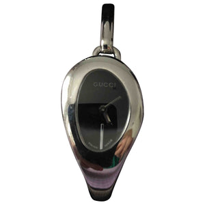 Gucci horsebit silver steel watch