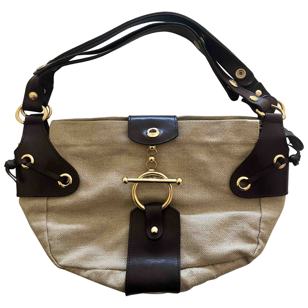 Marni ecru cloth handbag