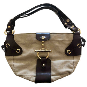 Marni ecru cloth handbag