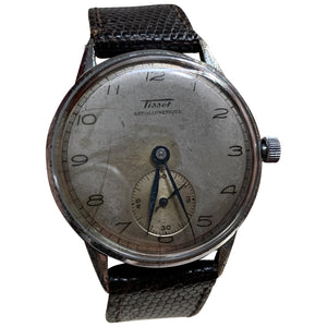 Tissot silver steel watch