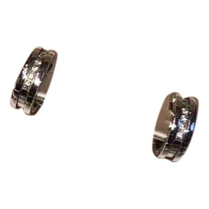 Bvlgari b.zero1 silver white gold earrings